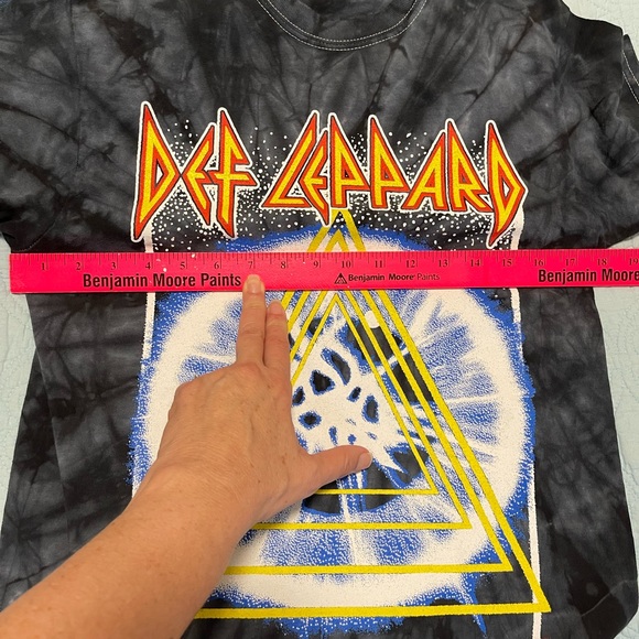 Def Leppard Adrenalize Gray Tie-Dye T-Shirt (New without Tags) Size S - Picture 7 of 8